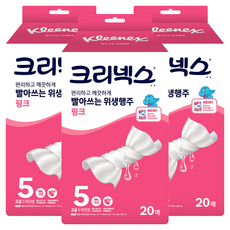 크리넥스 빨아쓰는 위생행주 핑크, 20개입, 3개