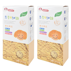 Nnutrinini 脆妮妮 思麥兒細麵 陽光南瓜 8個月以上寶寶適用 添加鈣鐵維生素 無鹽細麵條, 180g, 2盒