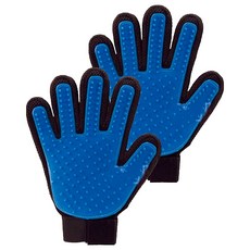 寵物夢工廠 寵物洗澡按摩除毛手套 24 x 17 x 2cm, 藍色, 2個