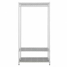 dayneeds 日需百備 輕型烤漆三層單桿衣櫥, 白色, 1個