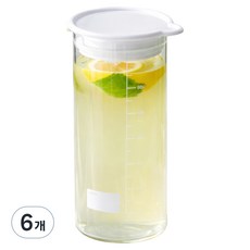 리본제이 듀오 내열유리 밀폐용기 & 물병, 6개, 700ml