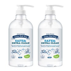 Saenghwalgongsik 檸檬清新廚房洗潔精, 1L, 2個
