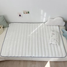 Canavena 孩童用純棉絎縫床墊, 藍色