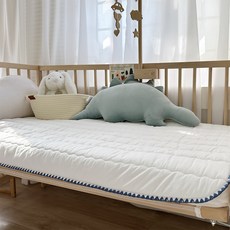 Canavena 孩童用純棉絎縫床墊, 藍色