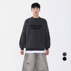 saintpain 男女皆宜陰影刷毛寬鬆大學T