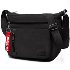 marco polo Miff 帆布包 MP3016 + 鑰匙圈隨機出貨, 黑色