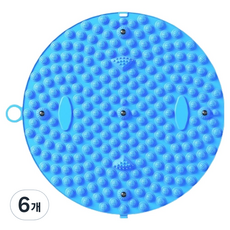 허니홈 간편마사지 발바닥 지압매트 스몰, 블루, 6개