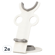 小麥購物 吹風機桌面收納架 L303, 白色, 2個