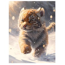 創彩 鑽石畫組, 小老虎, 1組