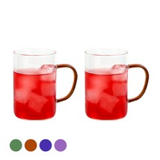 Masi Firenze 彩色手柄馬克杯 560ml, 棕色, 2個