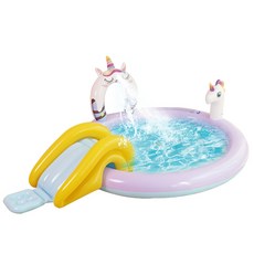 巨嘴鳥獨角獸遊戲中心噴水泳池墊, 混合顏色
