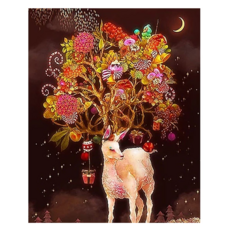 創彩 鑽石畫組, 富貴鹿, 1組