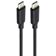 iLeco E-mark智慧快充晶片 Type C-Type C傳輸線, 1m, 黑色, 1條