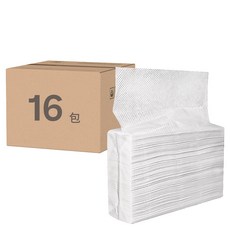 小麥購物 抽取式擦手紙 補充包 B020 184g, 120張, 16包