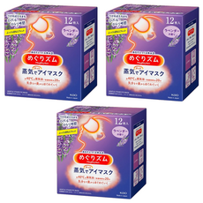 Kao 花王 MegRhythm 美舒律 新柔舒蒸氣眼罩 約40°C溫熱蒸氣 深層舒緩, 12片, 3盒