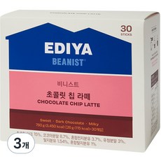 비니스트 초콜릿 칩 라떼 커피믹스, 26g, 30개입, 3개