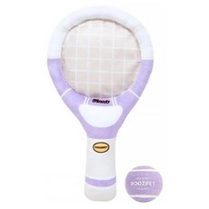 POOZPET 寵物互動網球拍 - 紫色，內含響紙，拔河玩具, 155 x 50 x 29mm, 1組