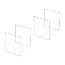 msliving 韓國製直立式碗盤整理架 2入, 白色, 2個