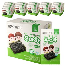 서울대밥스누 우아한 오가닉 어린이 맛 김 2g, 조미, 20g, 12개