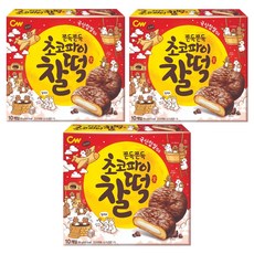 청우식품 초코파이찰떡 10p, 215g, 3개
