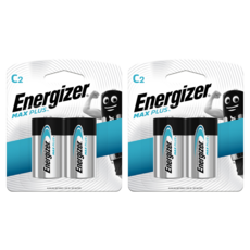 Energizer 勁量 Max Plus C型乾電池, 2個, 2入