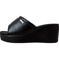 kiel&noel 女款Kelly厚底氣墊辦公室拖鞋 7cm