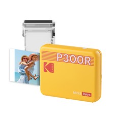 KODAK 柯達 迷你3復古相片列印機 便攜式, P300R, 黃色