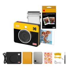 코닥 미니샷3 레트로 즉석카메라 C300R + 카트리지 38p + 액세서리 세트, C300R(옐로우), 1세트