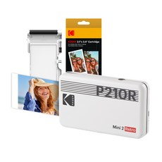 KODAK 柯達 Mini 2復古照片打印機照片顯影機 色帶 38入, 白色, P210R