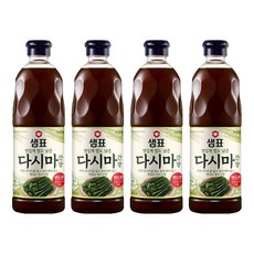 샘표 다시마 간장, 860ml, 4개