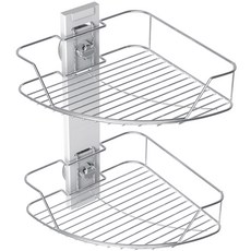 spiderloc Wire Suction Corner Shelf 2 級, 1個