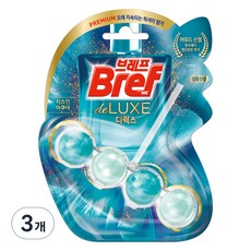 브레프 디럭스 변기세정제 자스민 아쿠아, 50g, 3개