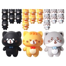 迷你橡皮擦 6入, 貓咪, 4個