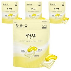 스웨이 식기세척기 액체캡슐 세제 55p, 440g, 4개
