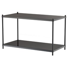 dayneeds 日需百備 極致工藝 烤漆二層架 展示架 儲藏架, 黑色, 2層