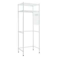 dayneeds 日需百備 輕型廚房冰箱架 含PP板 + 掛勾, 白色, 2層