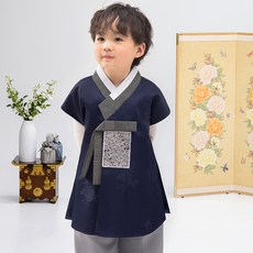 geumdong hanbok 男童銀紗補韓服套裝 AM169
