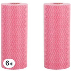 롤타입 다용도 수세미, 레드, 6개