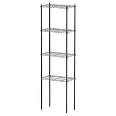 dayneeds 日需百備 輕型 波浪架, 4層, 黑色