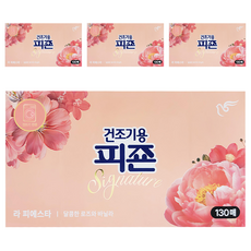 碧珍 香氛柔軟烘衣紙，130張，高濃縮花香精華，防靜電, 4盒