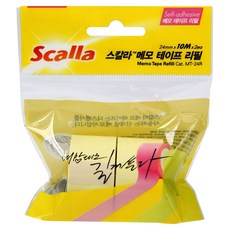 스칼라 메모테이프 리필 MT-24R, 노랑, 노랑, 1개