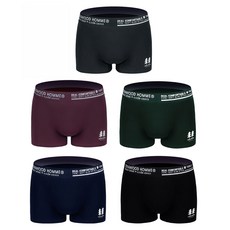 TERAWOOD 男款50支棉平口內褲 5件組+收納袋