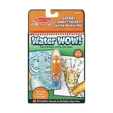 Melissa&Doug 瑪莉莎 旅遊樂 水畫冊 4歲以上, 野生動物點點連線, 1組