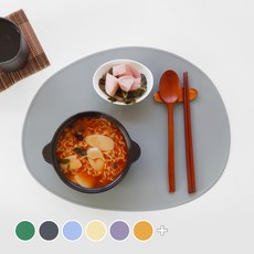ade.l Big Pebble系列矽膠餐墊, 淺灰, 407*320mm