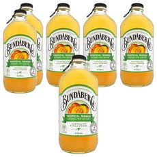 BUNDABERG 賓德寶 芒果風味氣泡飲, 375ml, 6瓶