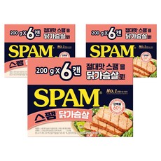 스팸 닭가슴살, 200g, 18개