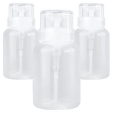 美甲器卸妝瓶 220ml, 3個, 透明