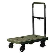 ROTICAMP 露營裝備平台折疊式刹車推車, 黑色, 1個