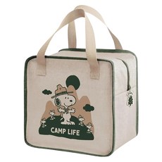 PEANUTS 史努比 野營趣大容量手提保溫袋 SP-SFL1230, 岩灰, 1個