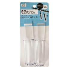 浴桿 可掛式收納架, 透明色, 1組